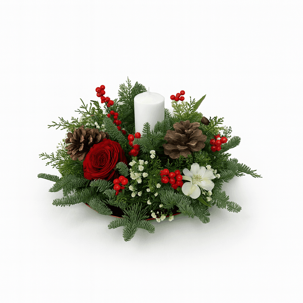 Centro de mesa navideño