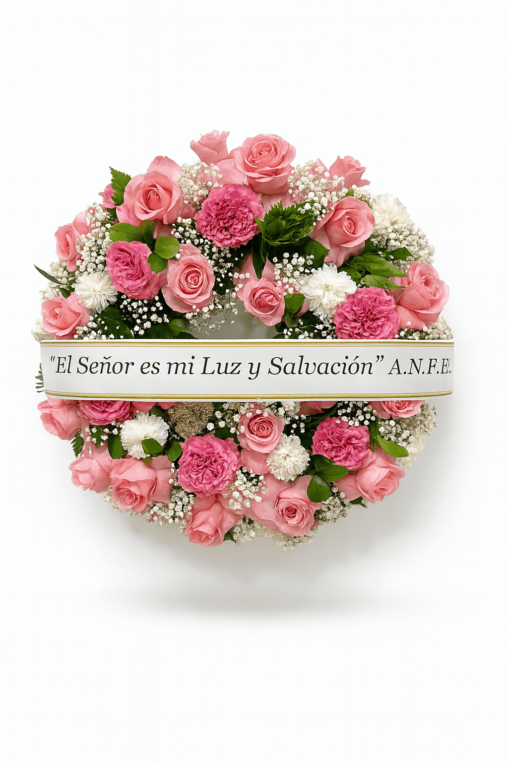 Corona funeraria del florista