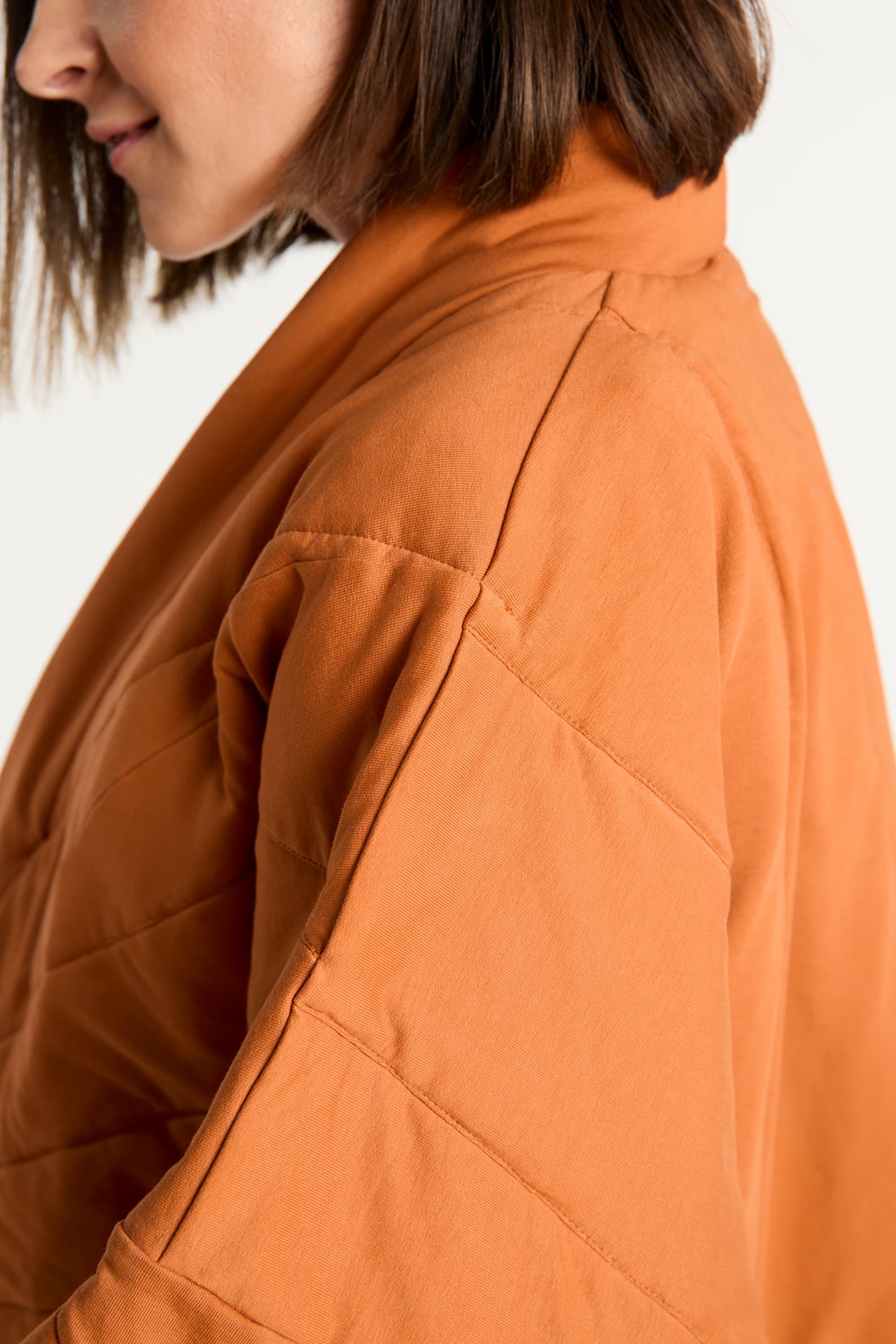 Kimono pikowane dwustronne bursztyn