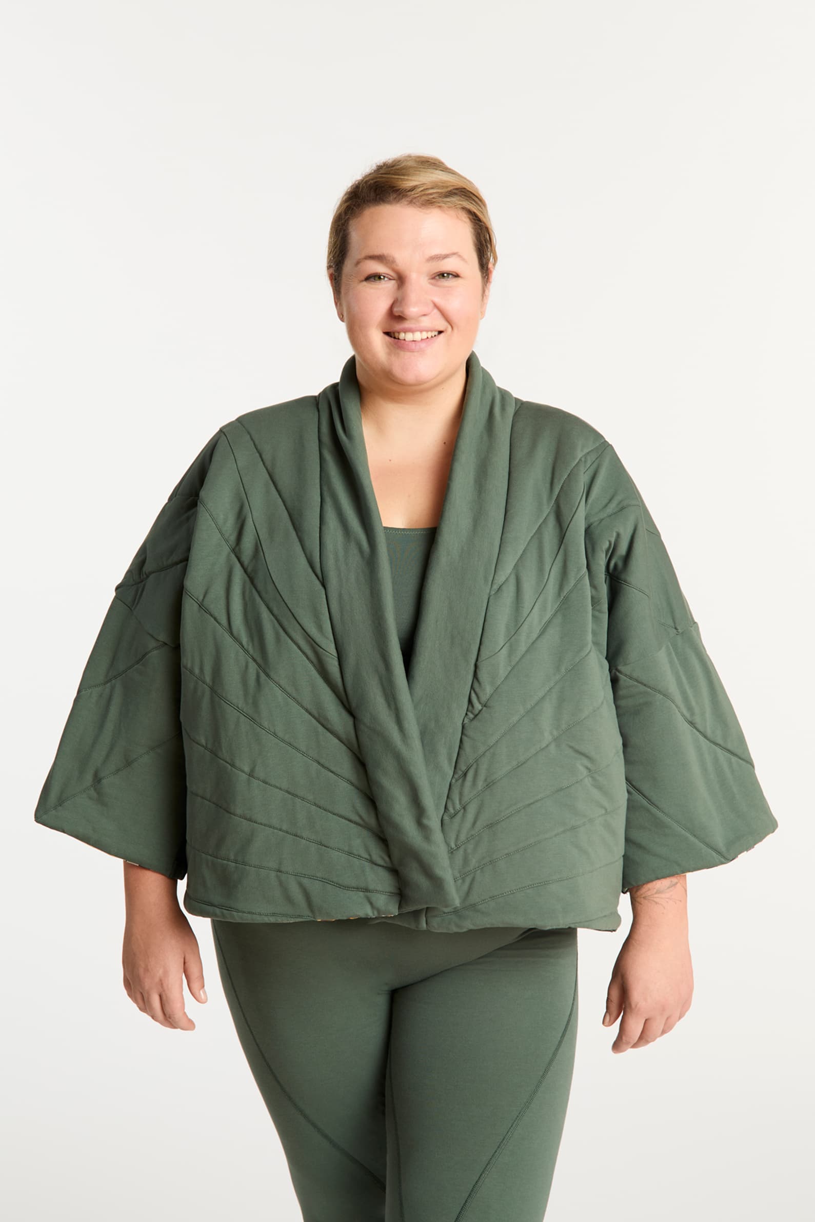 Kimono pikowane dwustronne sosna