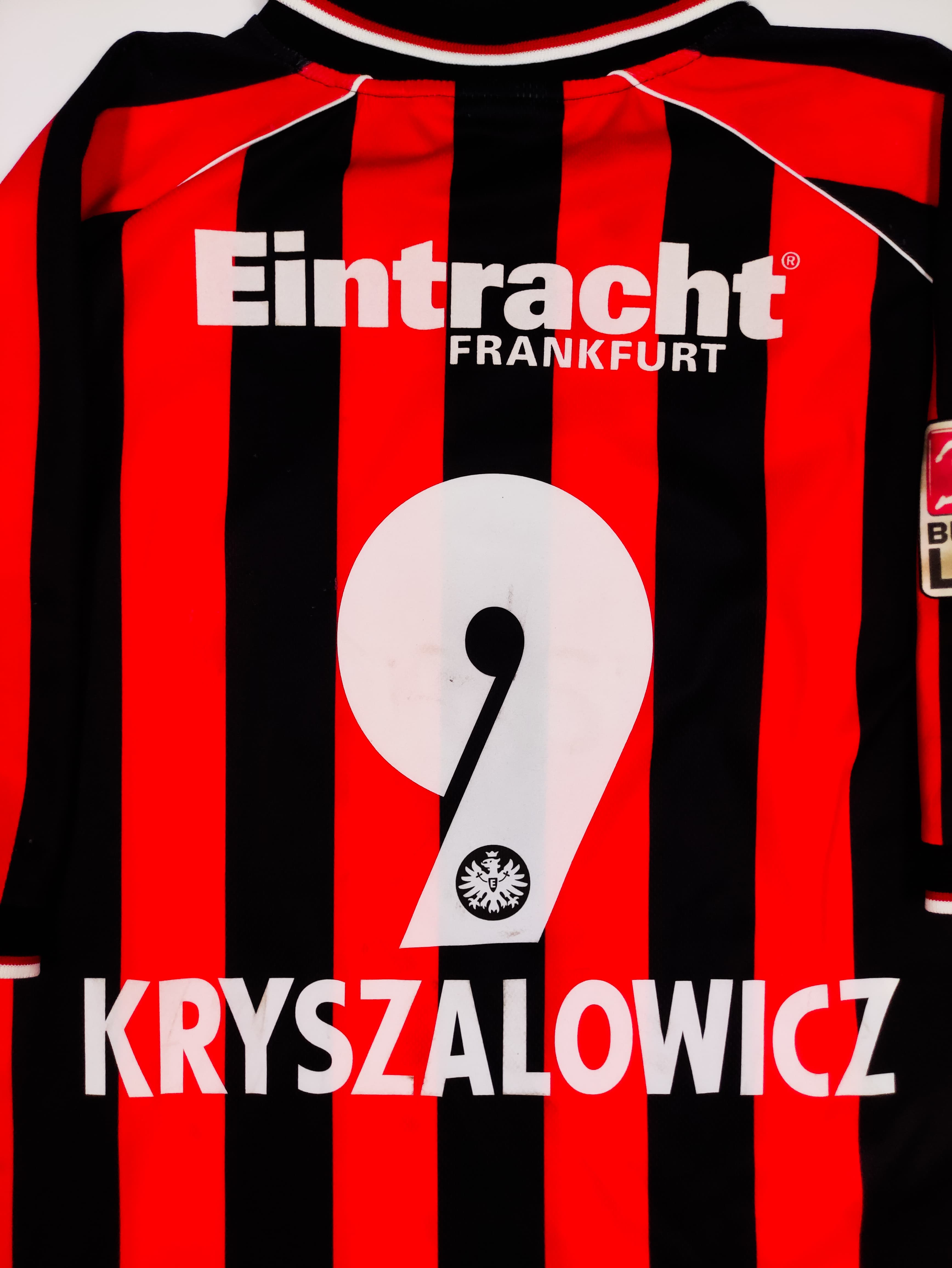 2001-03 Eintracht Frankfurt Fila Home Kryszałowicz #9