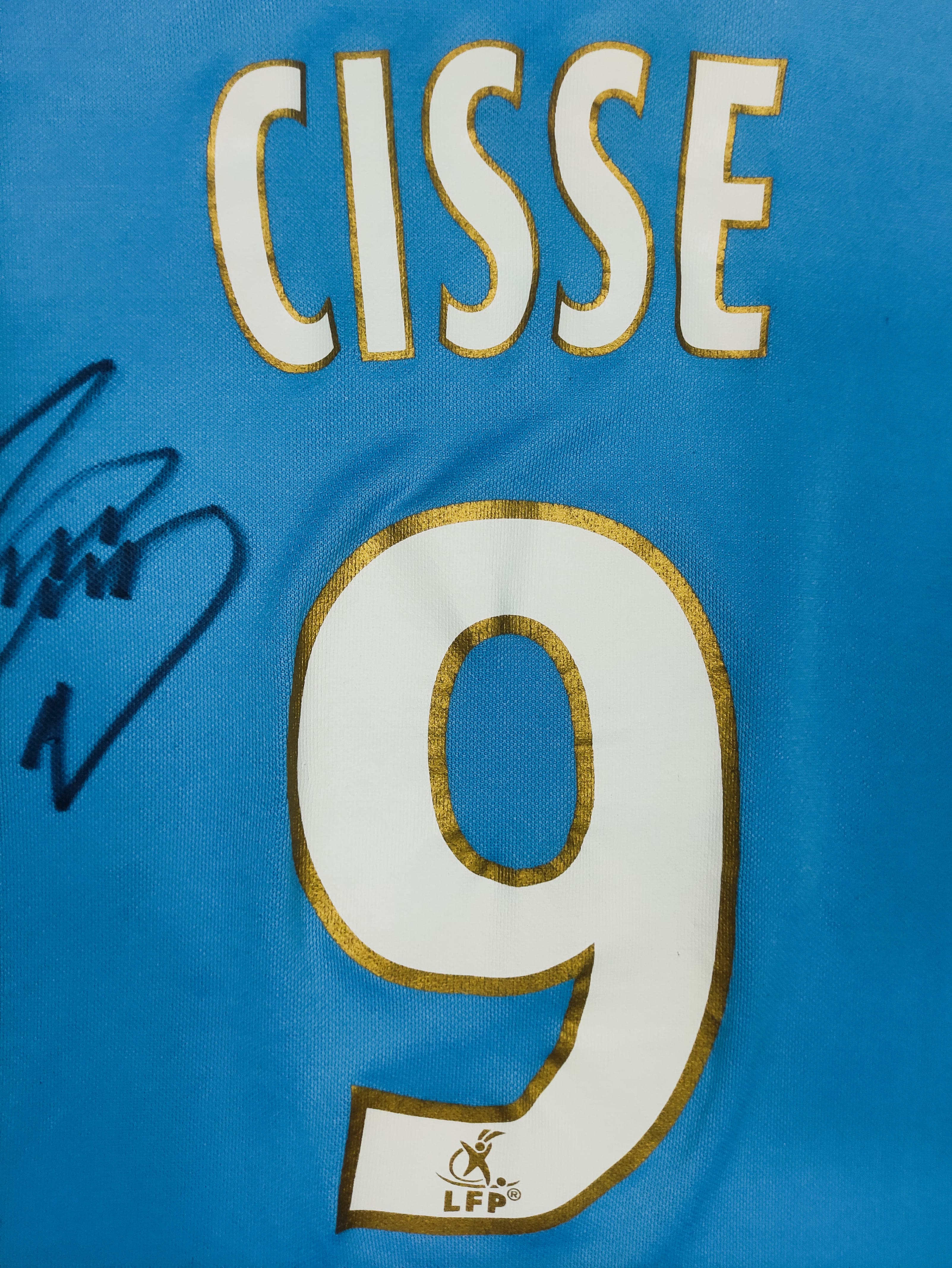 2008-09 Olympique Marseille Home Adidas Cisse #9