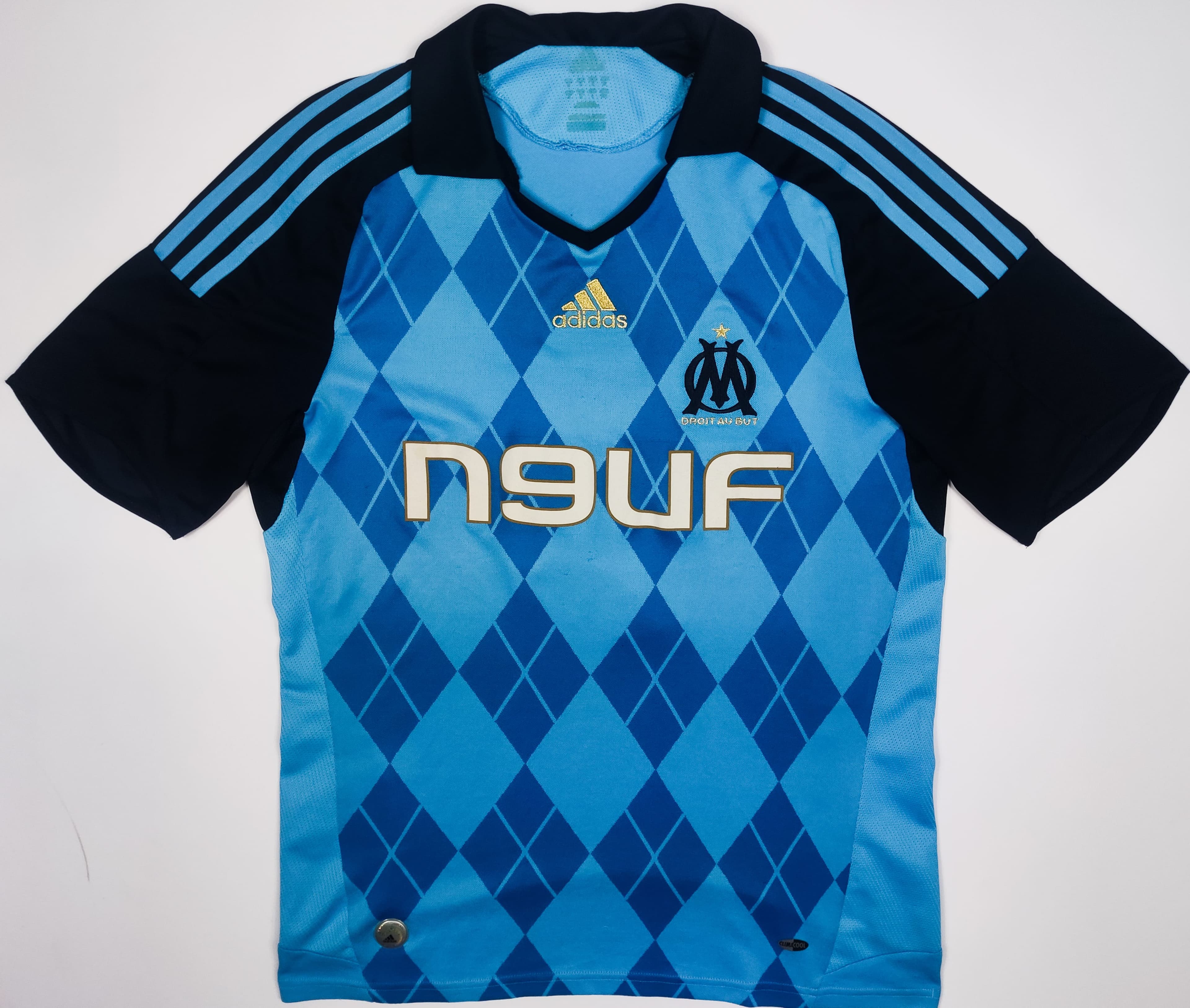 2008-09 Olympique Marseille Home Adidas Cisse #9